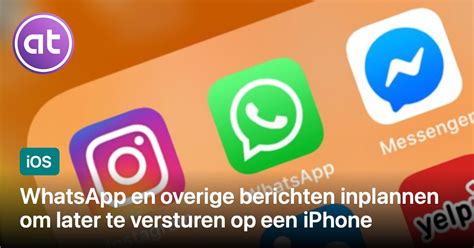 WhatsApp berichten inplannen om te versturen